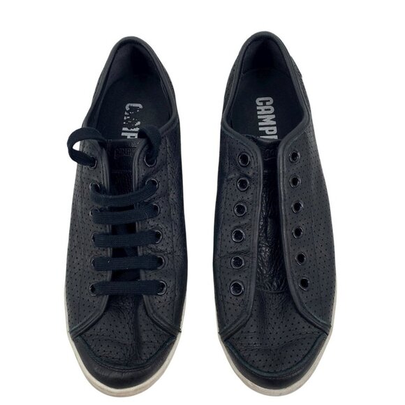 CAMPER UNO BLACK LEATHER PERFORATED SNEAKERS MEN’S SIZE 12 EUR 45